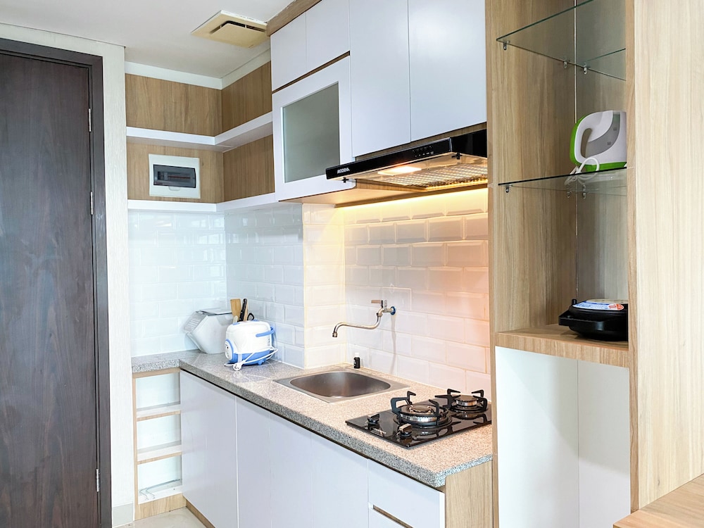 Wooden Style Studio At Lrt City Bekasi Apartment