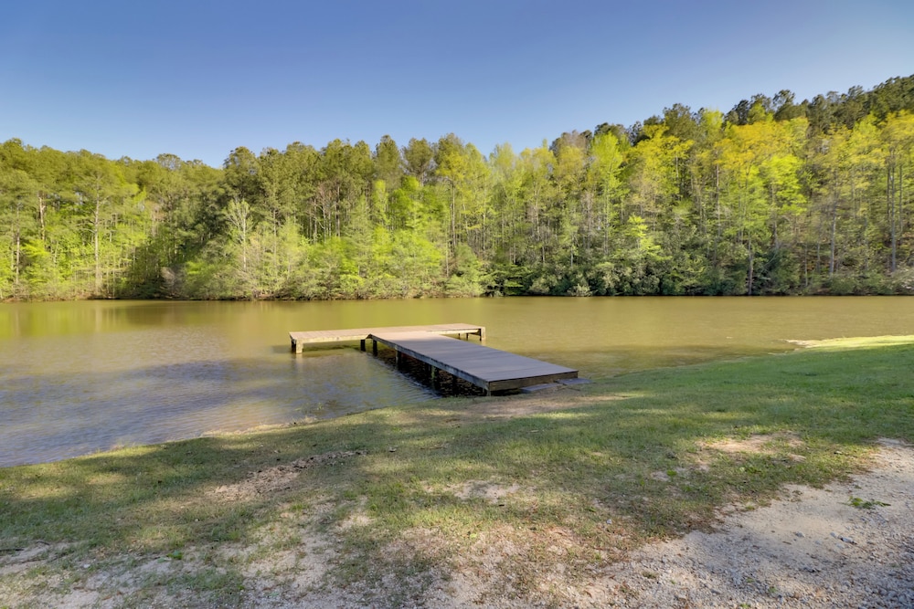 Fire Pit + Lake Access: Cabin Retreat in Heflin