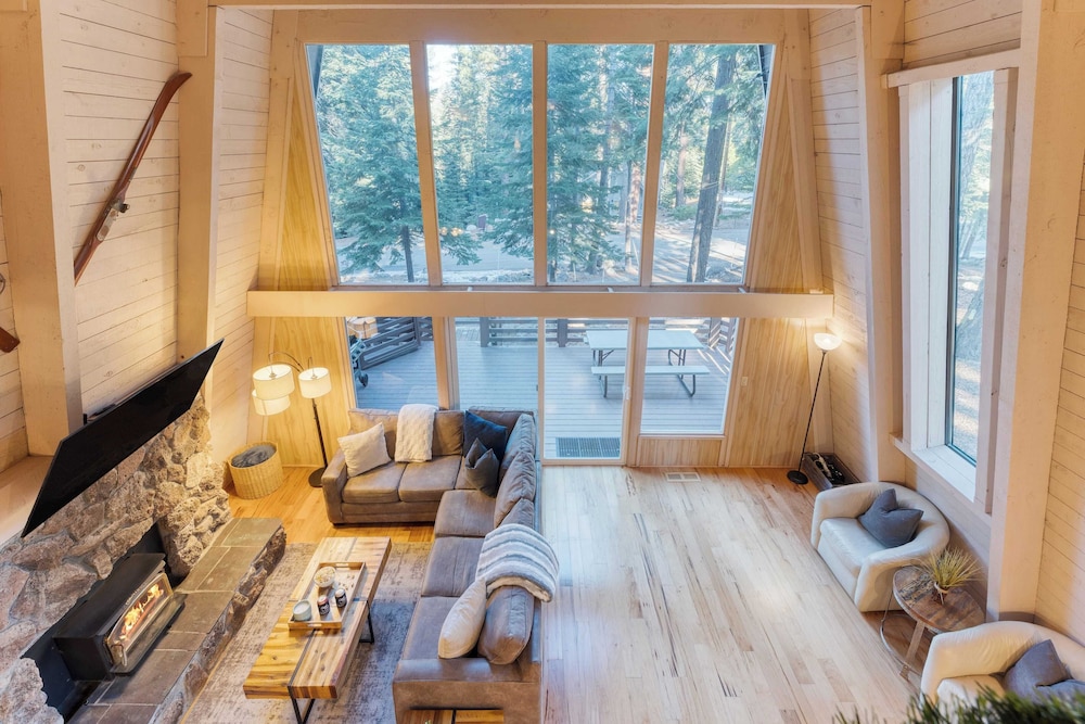 Lundy Bearden Serene Tahoe Retreat With Deck, Fireplace, and Forest Views