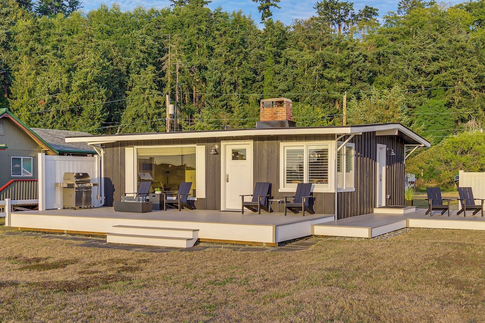 Beach Access, Deck: Waterfront Whidbey Island Home