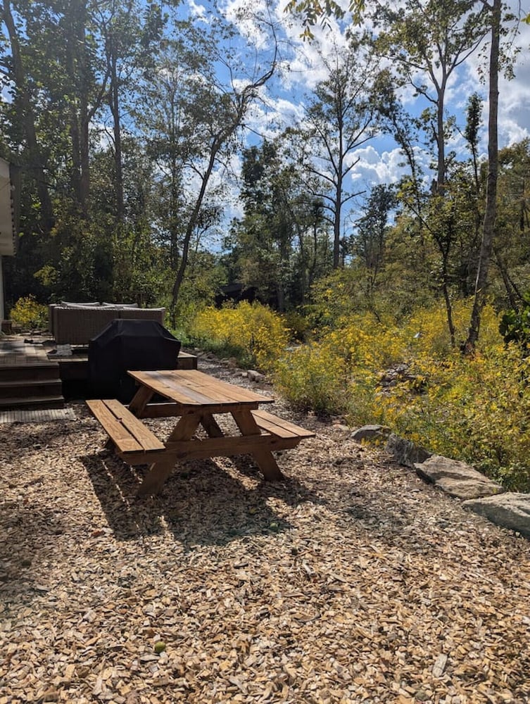 Creekside on Shope hot tub Fire pit