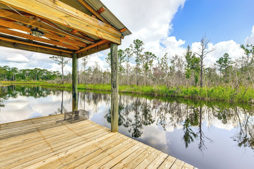 Canal-front Abode w/ Private Dock in Bay St Louis