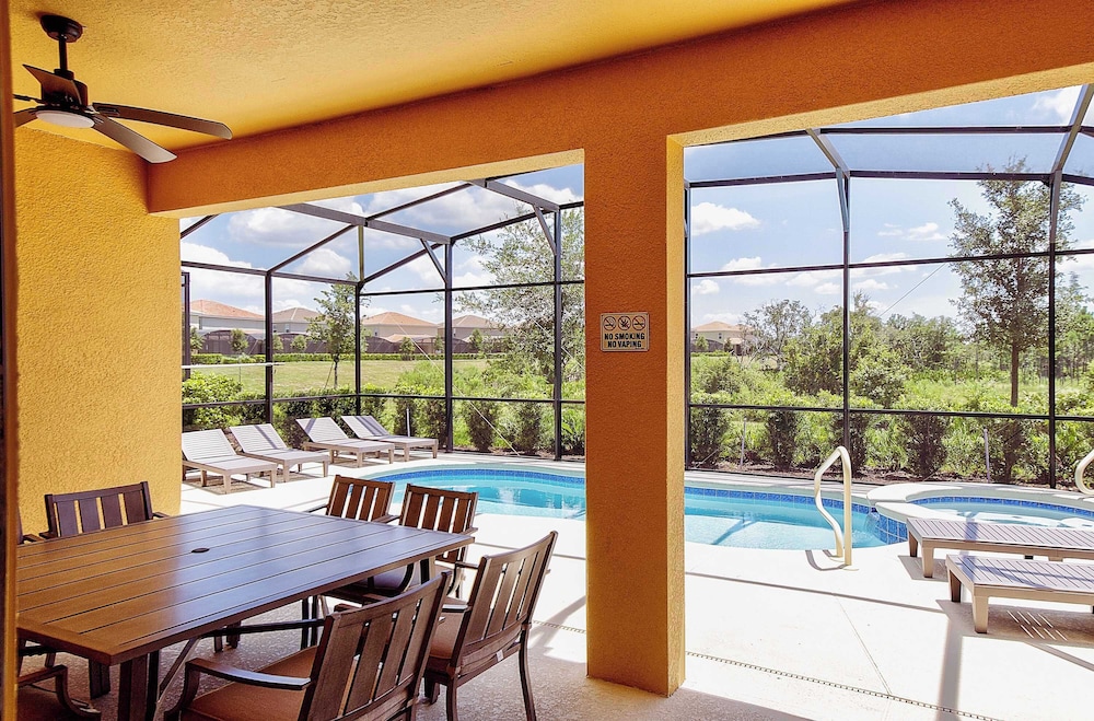 7643 Beautiful 6-bedroom Family Home With Private Pool Near Disney World