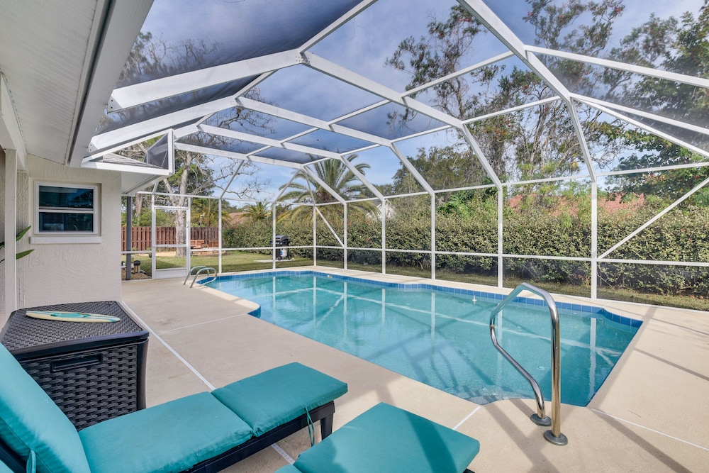 Coastal Palm Coast Home w/ Heated Pool + Lanai! view 4