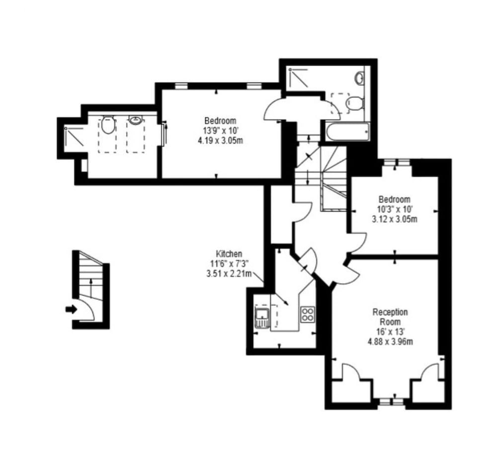 Cosy Two Bedroom Apartment - Flat 59a