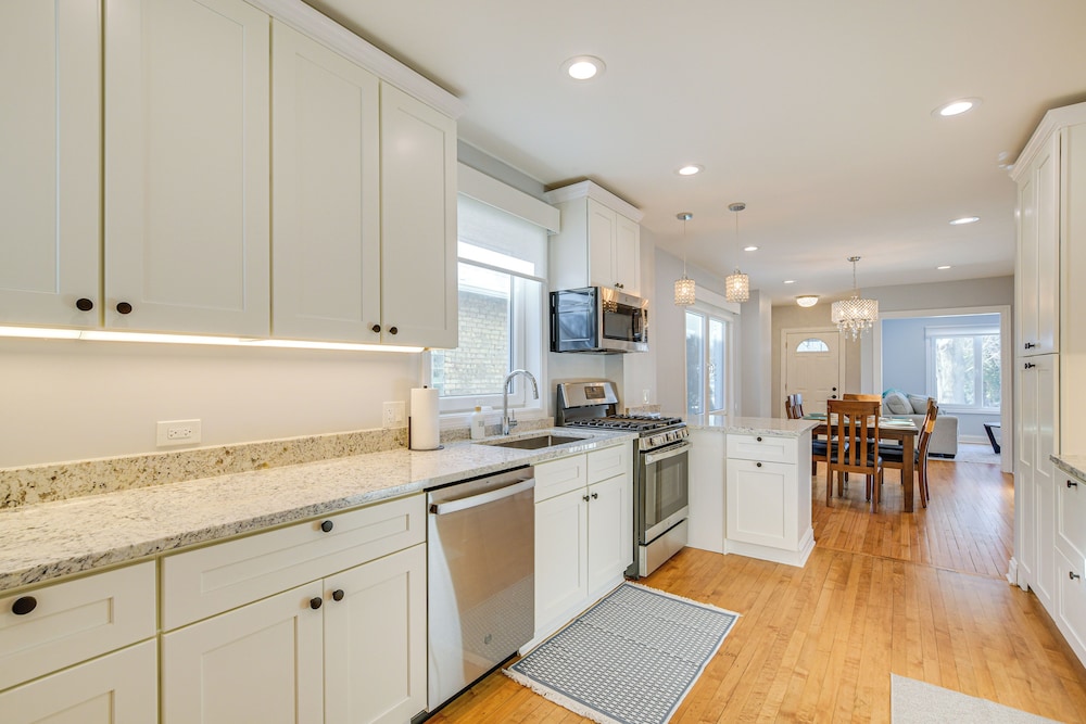 2 Mi to Northwestern: Updated Home w/ Game Room!