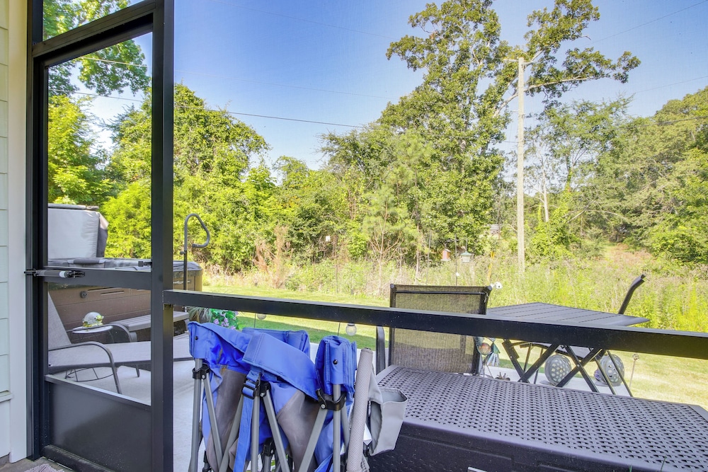 Walk to Marina: Lake Greenwood Retreat w/ Hot Tub