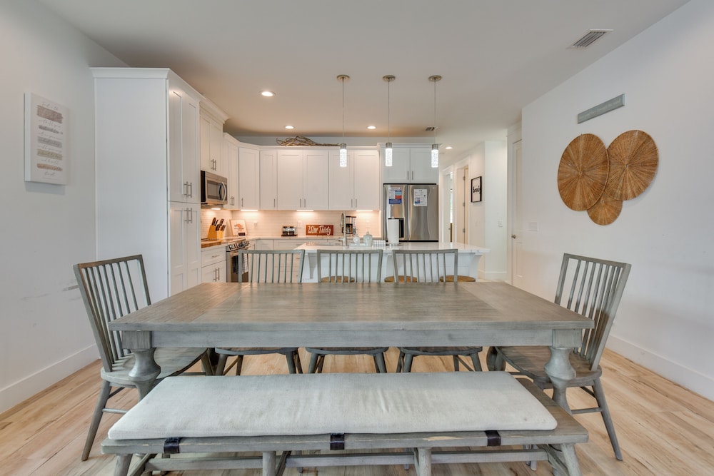 Walk to Pier: Modern PCB Getaway w/ Private Pool!