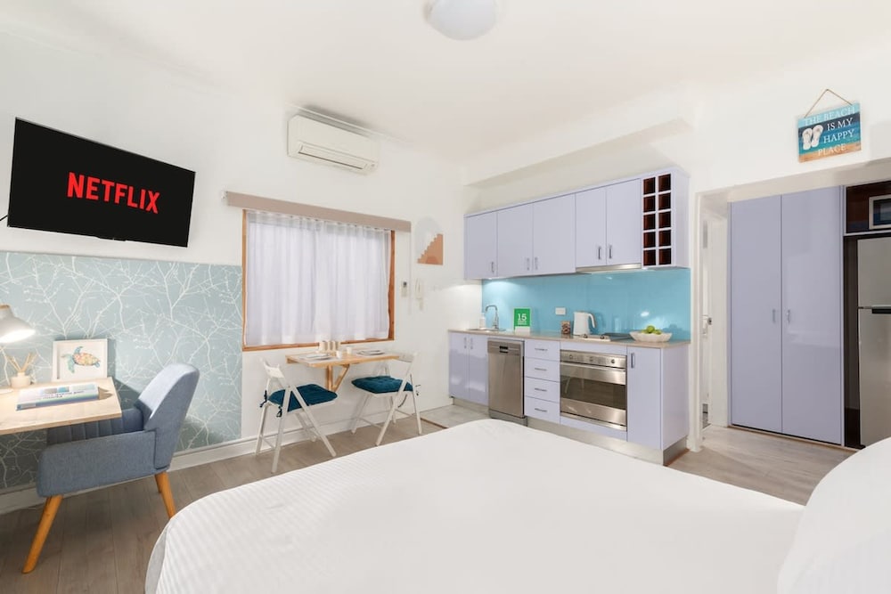 Beach Front Ocean Breeze Studio With Aircon
