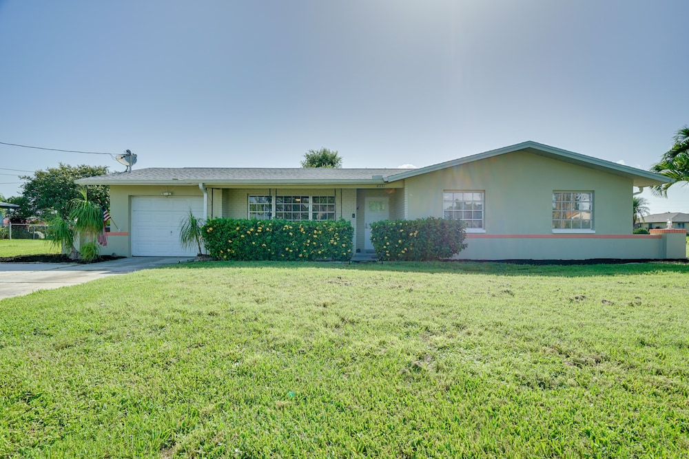 Waterfront Cape Coral Home: Dock & Screened Porch view 4