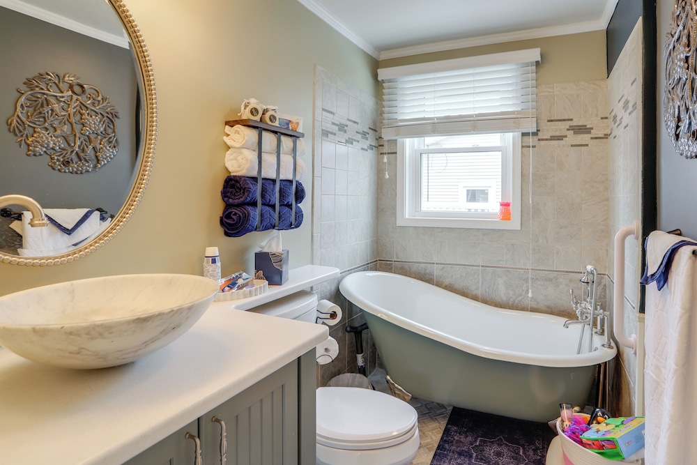 1 Block to Beach: Home w/ Hot Tub in Port Clinton!