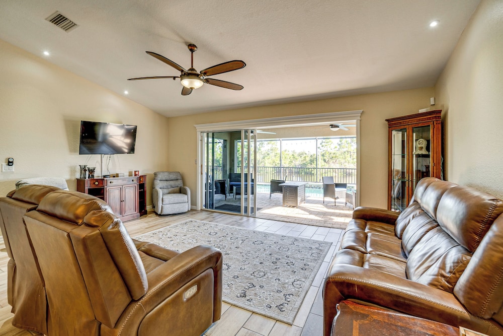 Port Charlotte Oasis w/ Boat Dock: Relax Poolside!