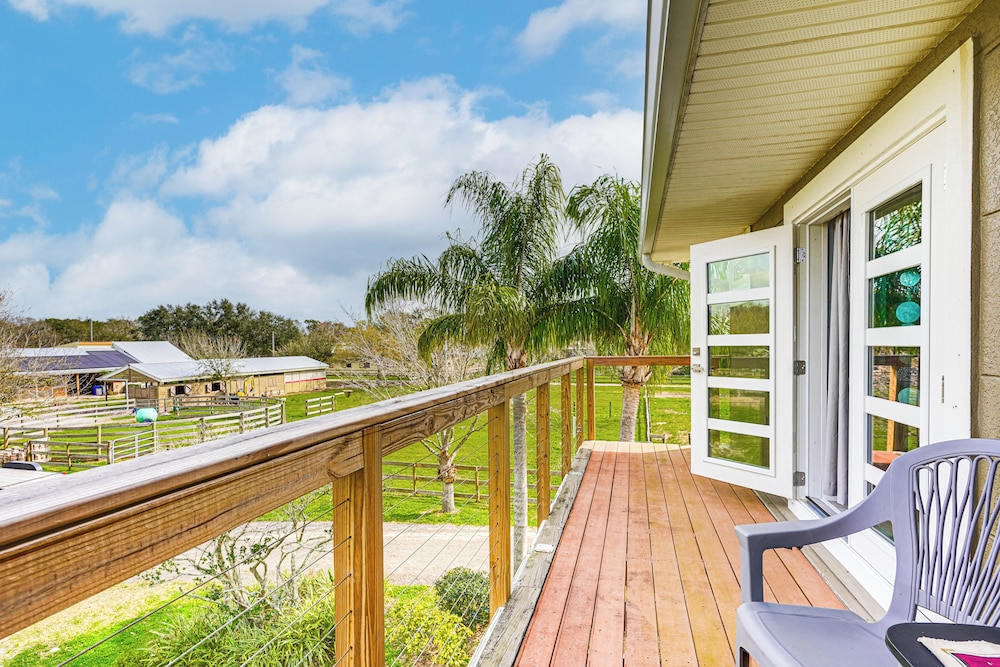 Pasture & Pond Views: Lovely Lutz Apartment