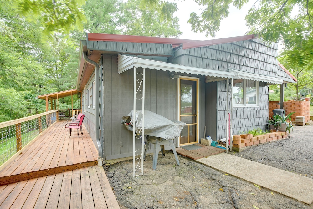1 Mi to Burr Oak Lake: Home w/ Deck & Patio!
