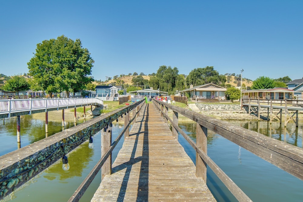 Hot Tub, Views & Dock! Playful Home on Clear Lake