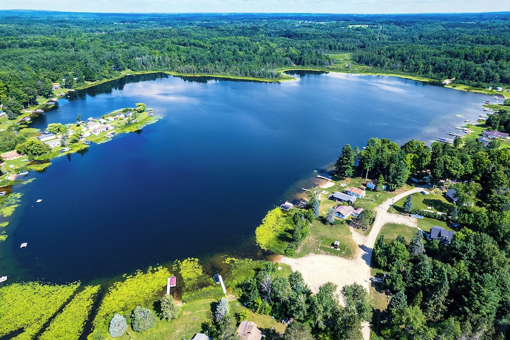 Waterfront Retreat w/ Dock & Yard in Reed City!