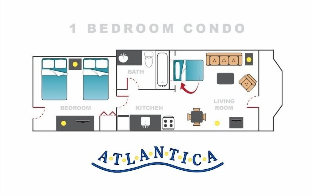 Atlantica 1255 1 Bedroom Condo