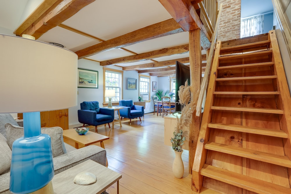 Yard & Fire Pit: Unique Cape Cod Home in Brewster