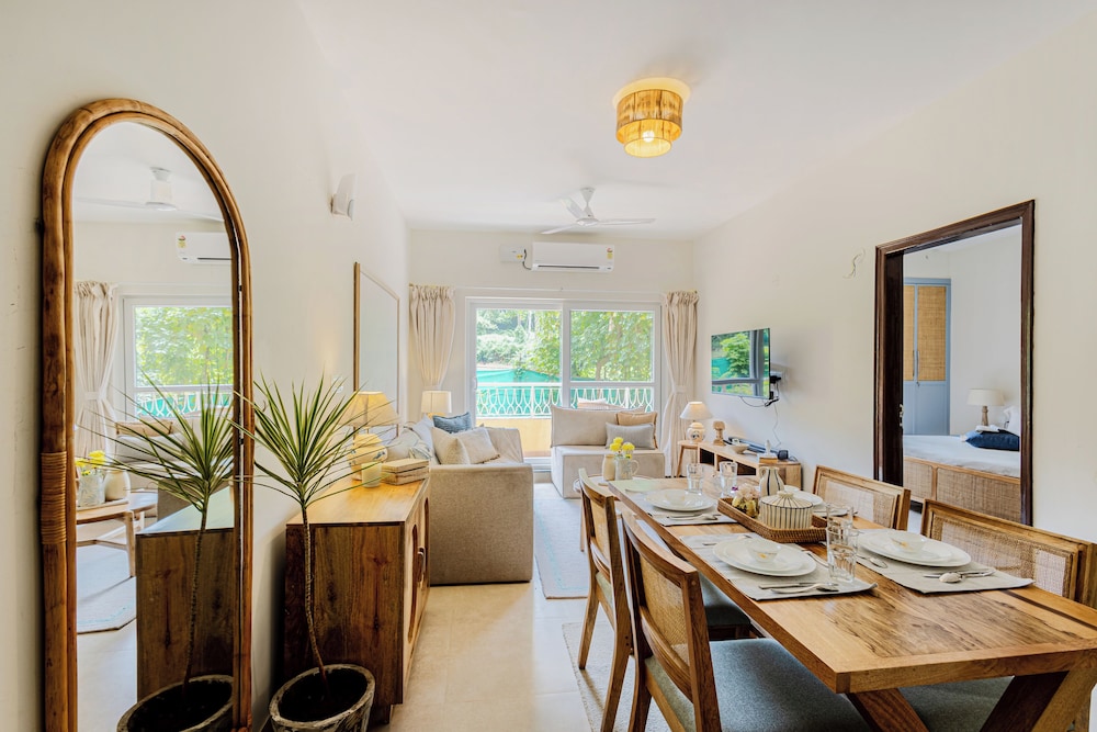 Alaya Stays Veera Marina 1BHK with Pool