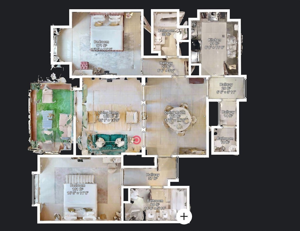Durrani Homes - Luxe Living at Souk Al Bahar with Burj Khalifa and partial Fountain view