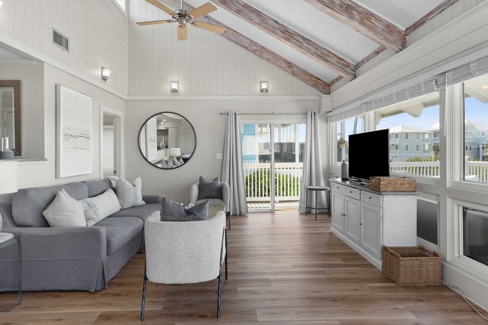 Beach Retreat w/ Sundeck, Golf Cart & Bikes Bungalow House by Avantstay