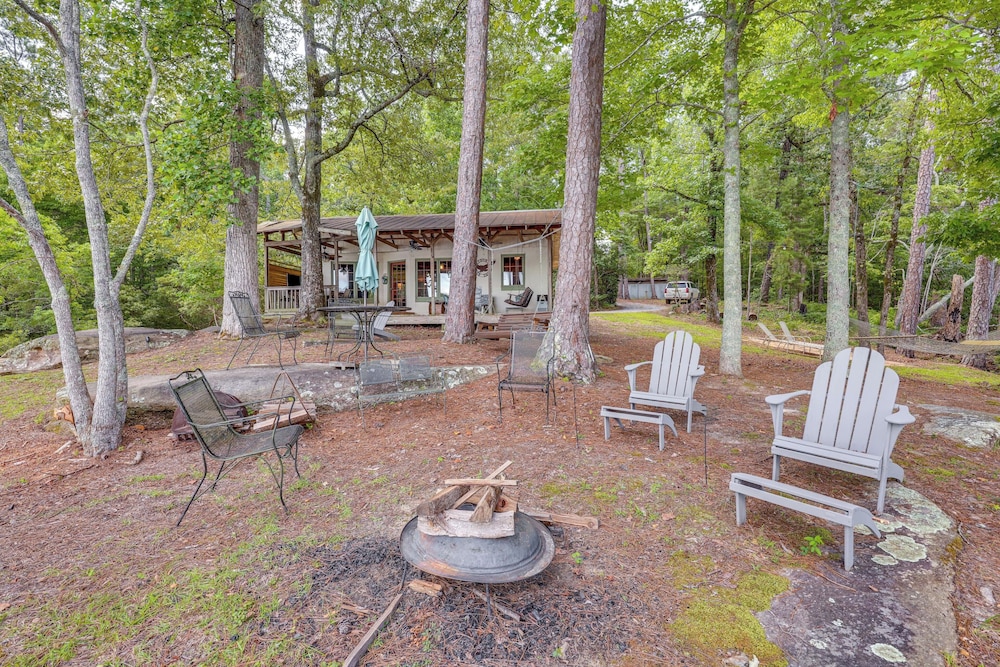 Dock + Stunning Views: Forested Lake Martin Cabin!