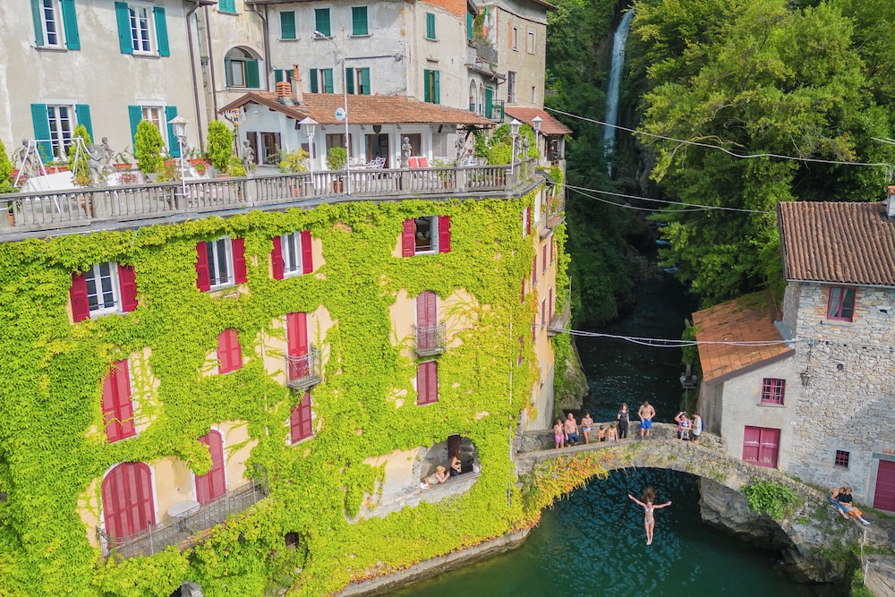 Terrace on Orrido di Nesso Waterfall by Rent all Como
