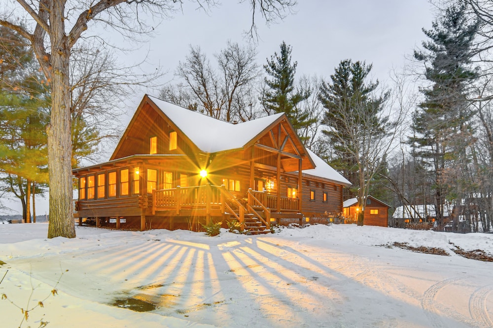 Lakefront Cabin w/ Sauna & Dock in Webster!
