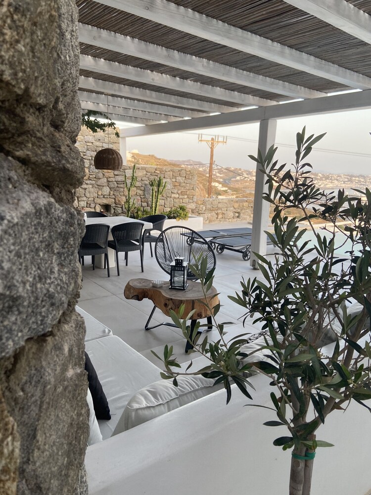 Mykonian Luxury Villa Azure w View Pool view 4