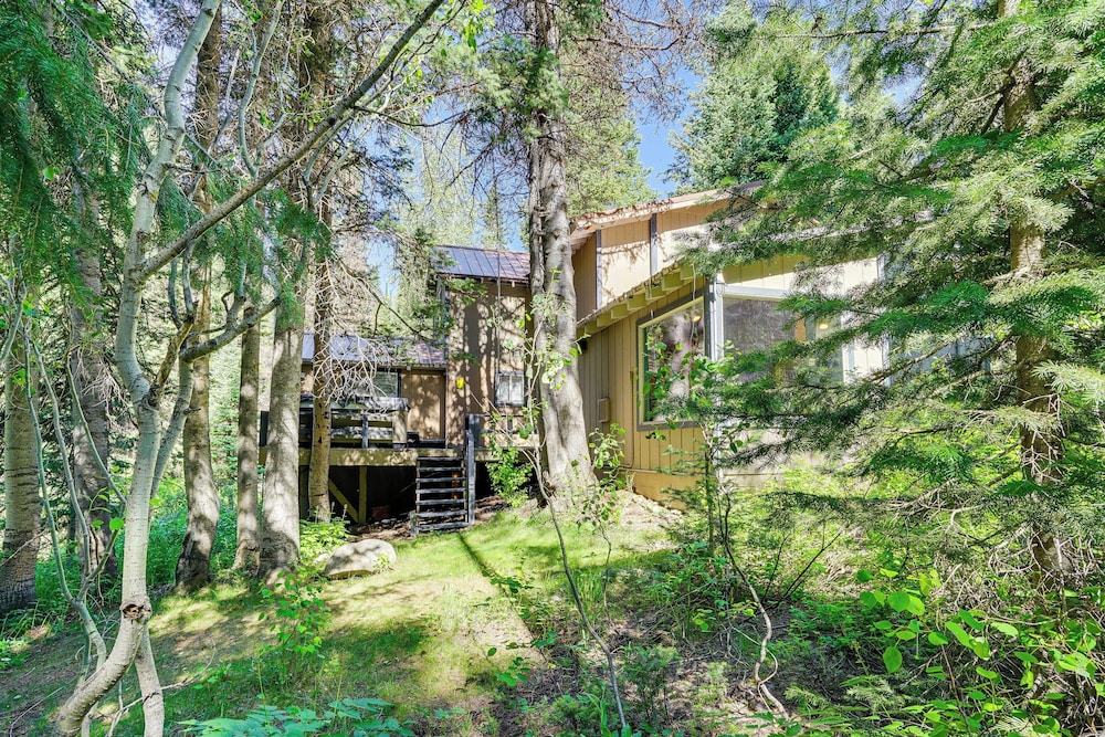 Solitude Mountain Cabin: Creek-side View & Hot Tub view 2