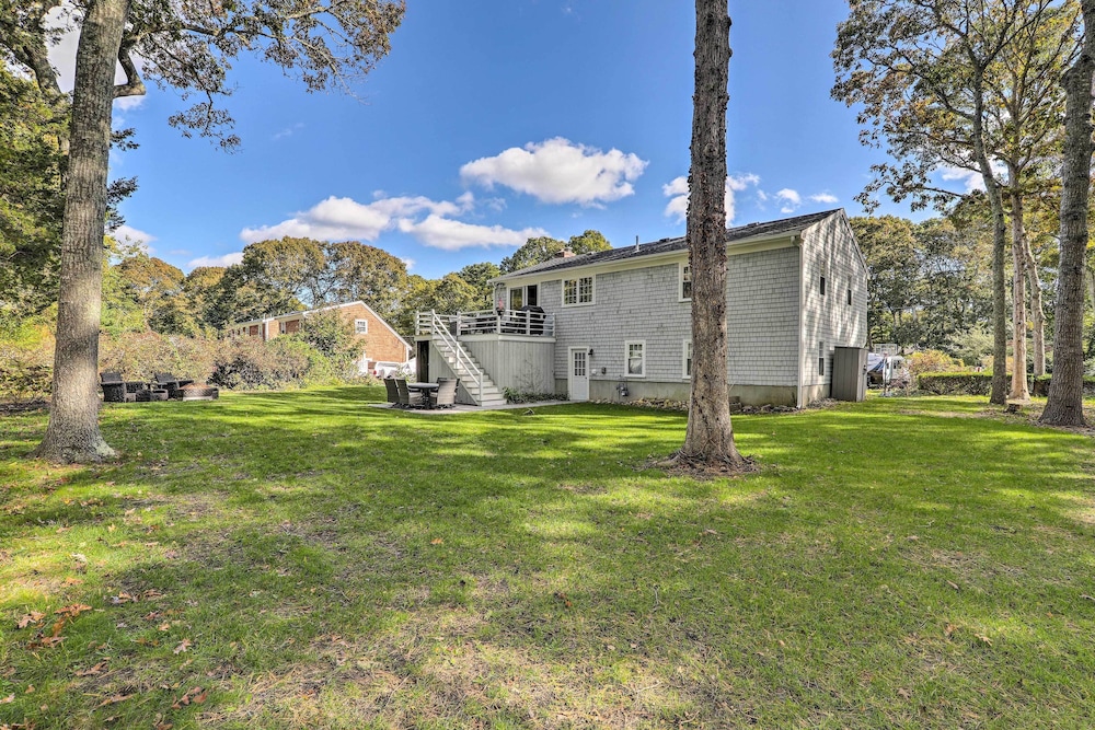Fire Pit, Spacious Yard: Hyannis Vacation Rental