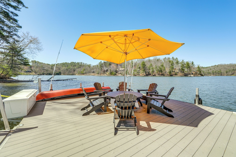 Mtn-view Home on Lake Glenville w/ Dock
