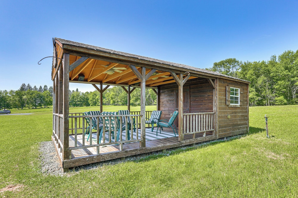 Walk to Bethel Woods: Family Home w/ Deck & Views!
