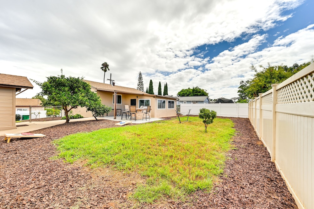 Sunny San Diego Home w/ Private Yard & Grill!