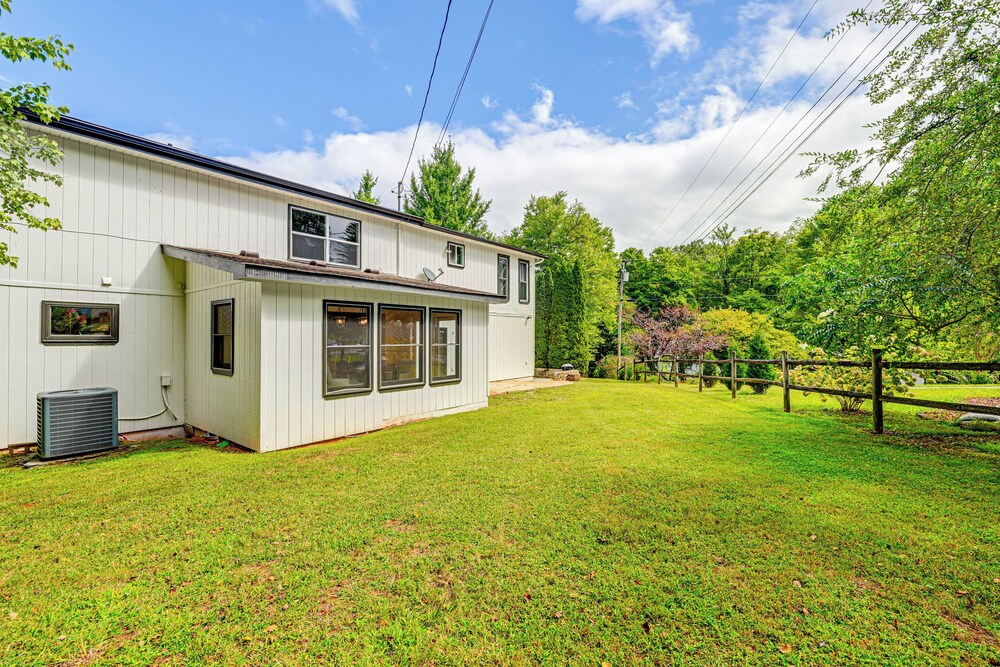 Porch, Yard & Creek Access: Spacious Sylva Home! view 5