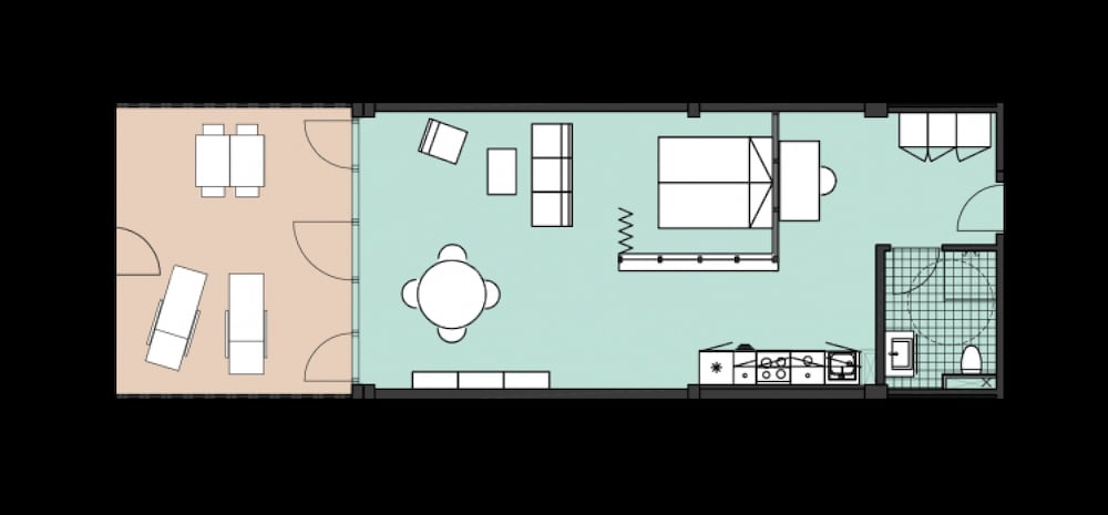 Cool 1-bed With Private Terrace view 4