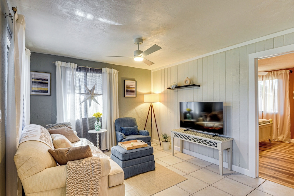 Steps to Sand! Ormond Beach Escape w/ Patio & BBQ
