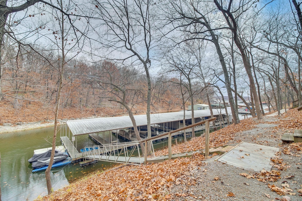 Boat Dock & Deck: Waterfront Cabin on Grand Lake