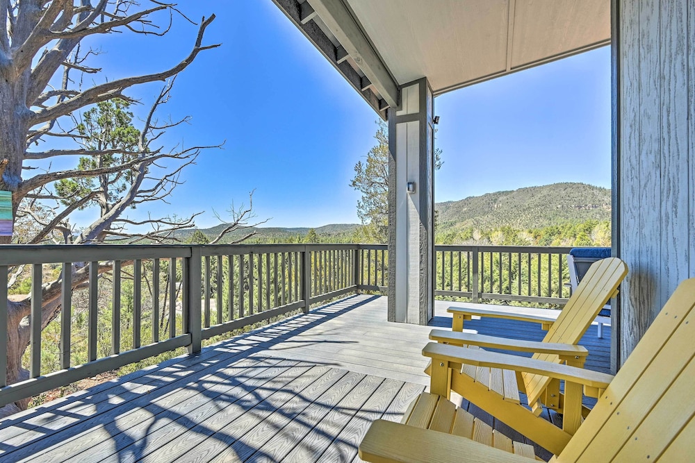 Luxe Pine Escape w/ Mtn Views  Gas Fire Pit! - Property Image 6