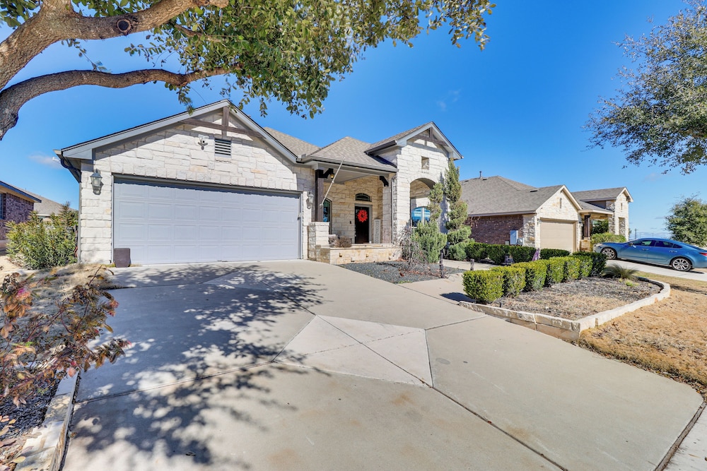 Covered Patio + Yard: Spacious Leander Home!
