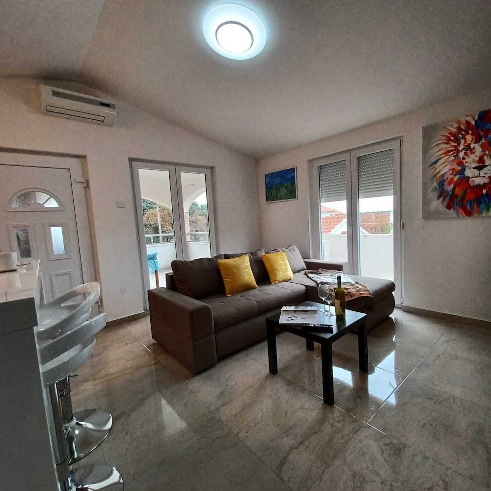 Beachfront Apartment With Balcony and Sea View