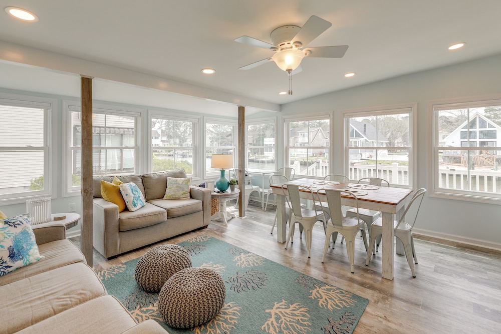 Waterfront Cottage w/ Private Dock in Ocean Pines!