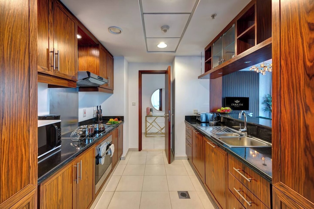 Durrani Homes Luxe Living with Burj Khalifa and Fountain View third room without partition