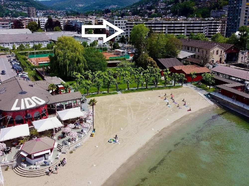 Lugano City Apartment in Cassarate Facing the Lake, 5min From the Centre