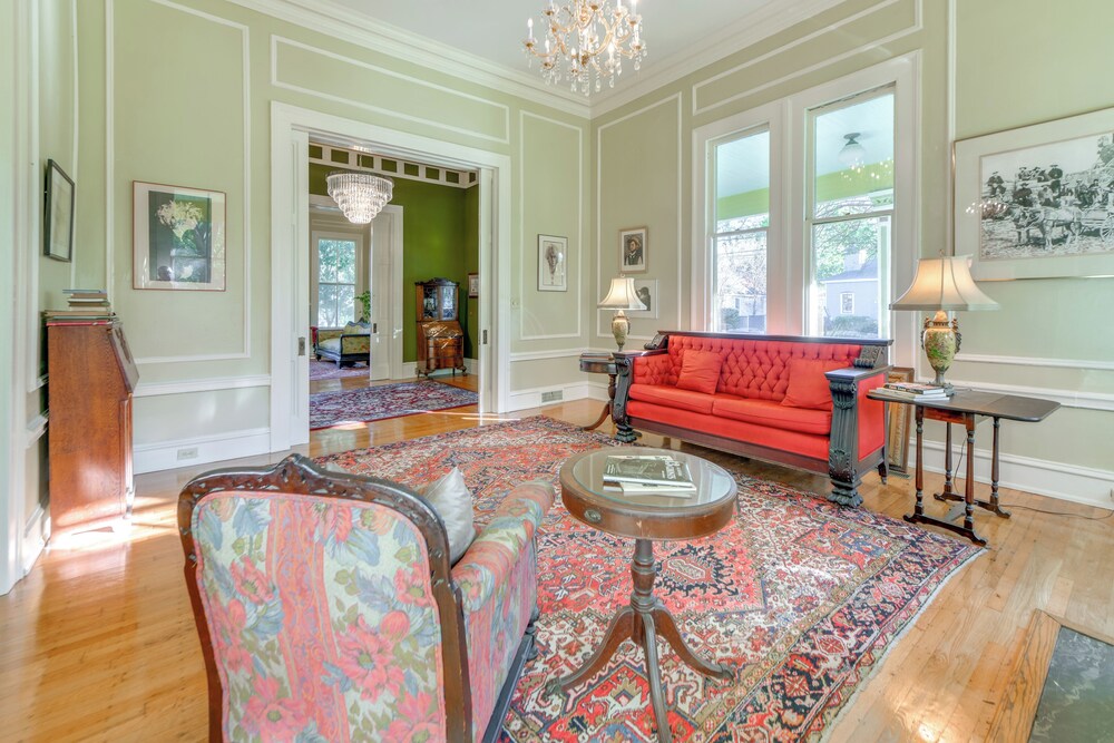 Ornate Victorian Home w/ Courtyard & Fire Pit!