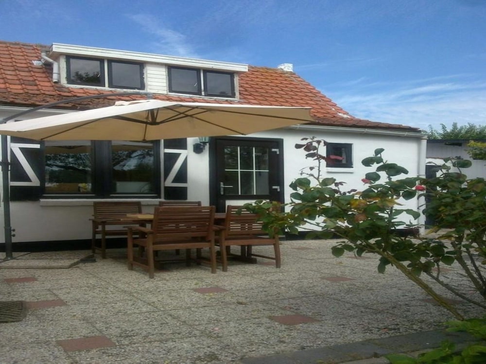 Dike House Near Breskens With Stream Garden