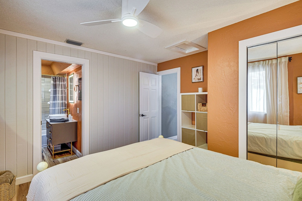 Steps to Sand! Ormond Beach Escape w/ Patio & BBQ