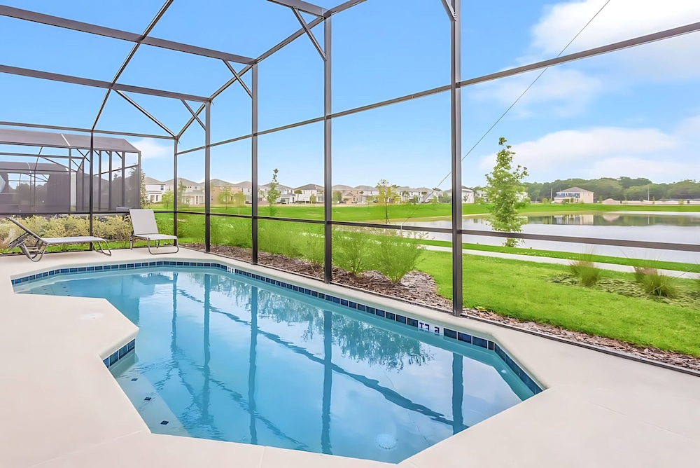 16 Guest Pool Home w Lake Facing Sundeck view 4