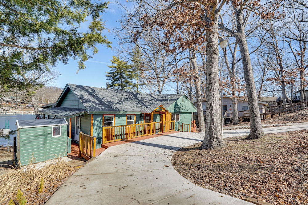 Central Waterfront Home w/ Dock in Lake Ozark!