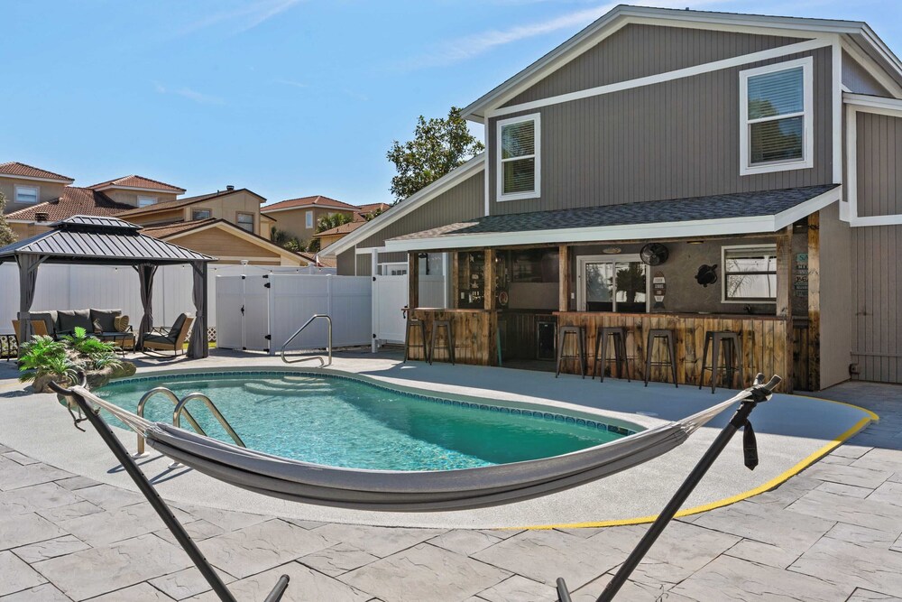Stylish Panama City Home w/ Pool, Tiki Bar, & Walkable Beach Access